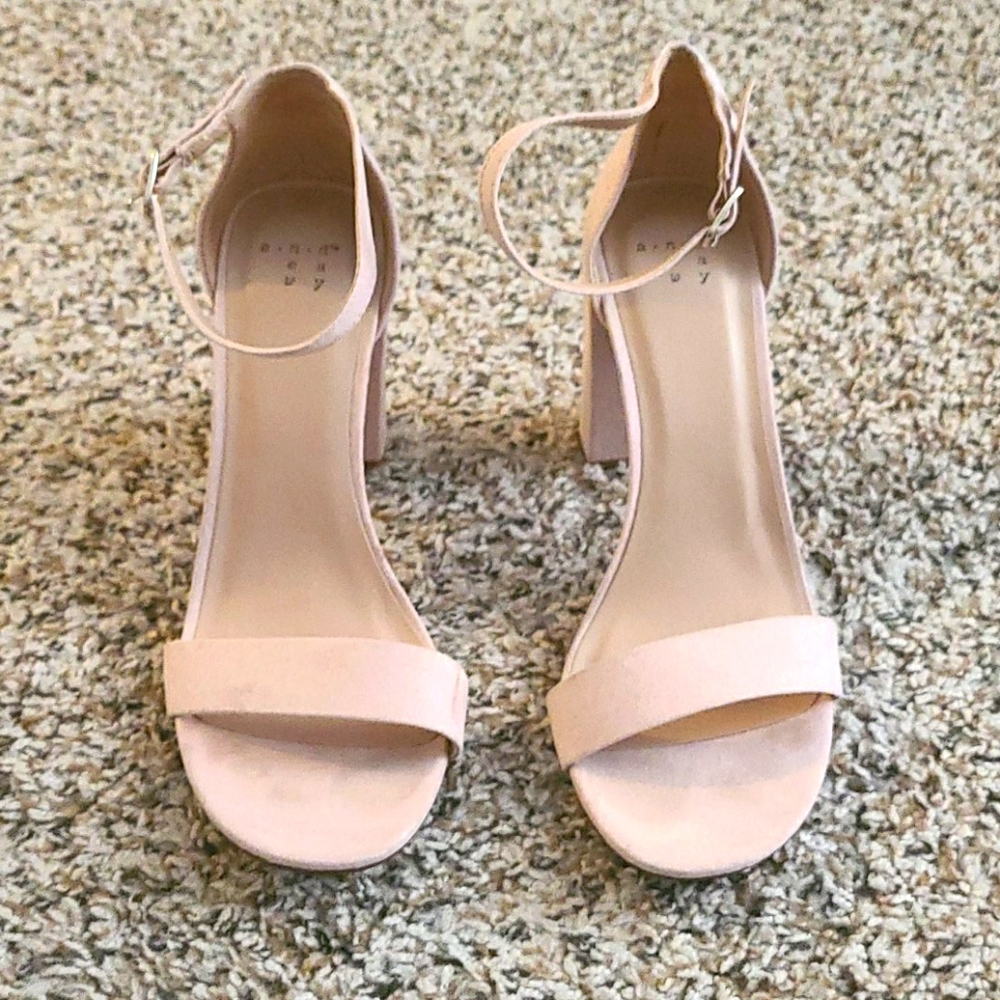 Nude/blush heels